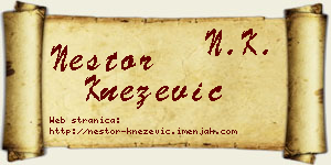 Nestor Knežević vizit kartica